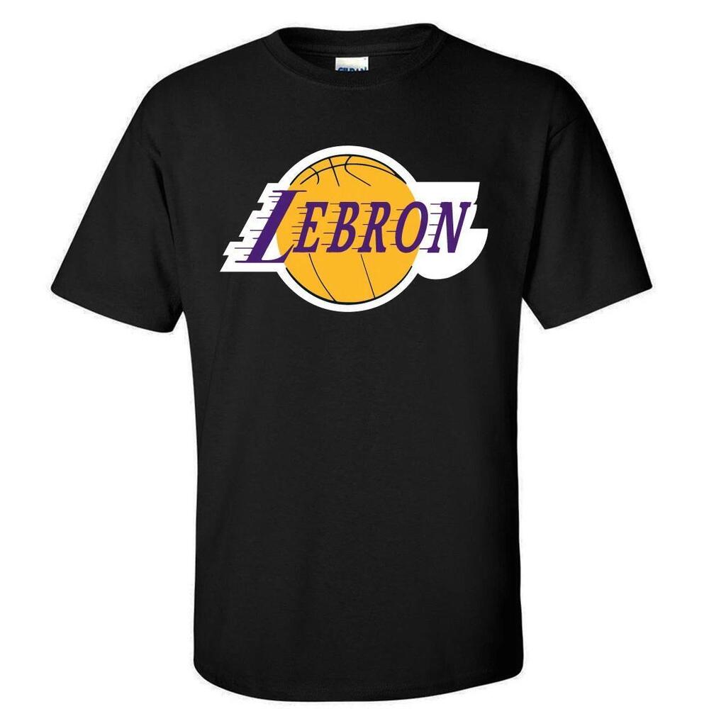 Black Lebron James Los Angeles Lakers  T-Shirt